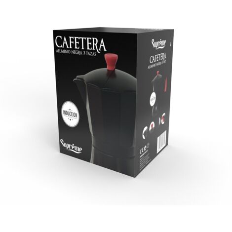 Cecotec Machine à café italienne Cumbia Mokclassic 900 Black, 450ml, of