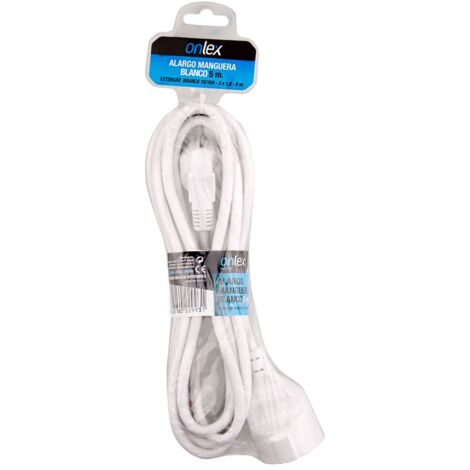 Rallonge lisse gigogne 10m 6 plots blanc à prix mini