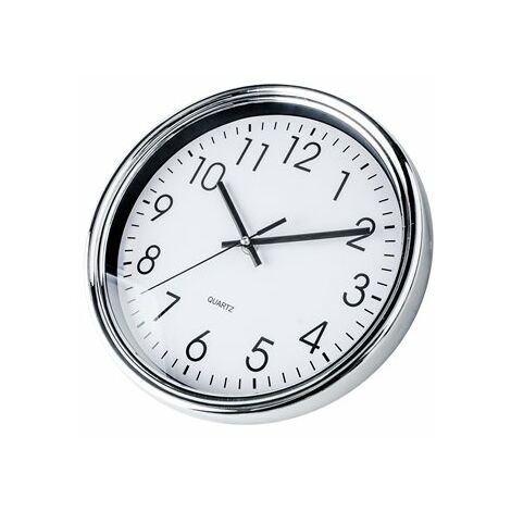 Horloge de cuisine blanche/chromée ronde 25cm küken (1/2)