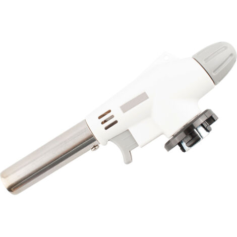 Kisag Cheminée à Feu Avec Tube Métallique Et Allumage Piézoélectrique 400 ML Blanc