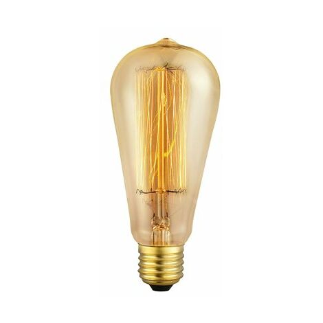Ampoule LED poire vintage Edison matel e14 40w