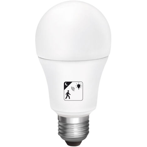 Mattel ampoule LED crépusculaire et mouvement e27 10w froide