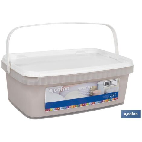 Peinture plastique monocouche Agatha blanc 2,5 L (1/4)