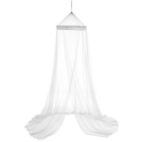 Atmosphera – Moustiquaire de lit blanche 60 x 250 cm – Polyester 100% – Accroche de suspension incluse – Lavable à 30 °C (1/7)