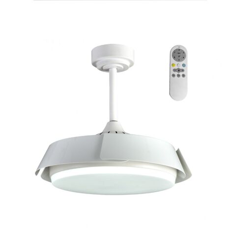 Ventilateur de plafond LED blanc 35w 3200lm CCT (1/5)