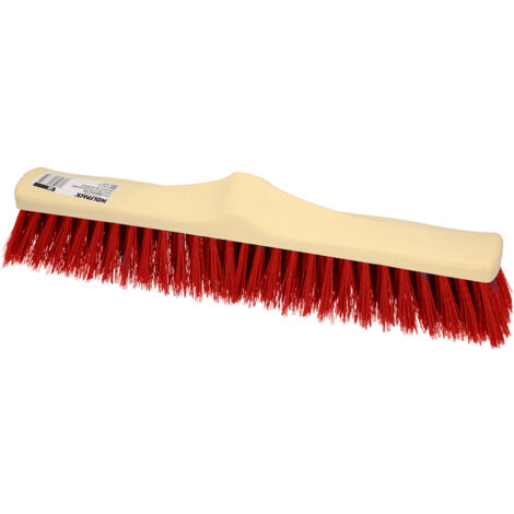 Brosse de balayeuse industrielle en fibre de PVC souple. Support en polypropylène 50 cm. (Sans poignée) (1/5)