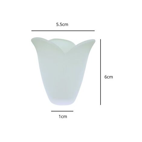 Tulipe de verre mini AFRODITA 5.5x6cm