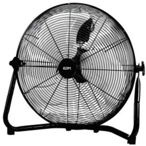 Ventilateur de sol industriel Couleur Noir 120w pales ø50x58cm EDM (1/4)
