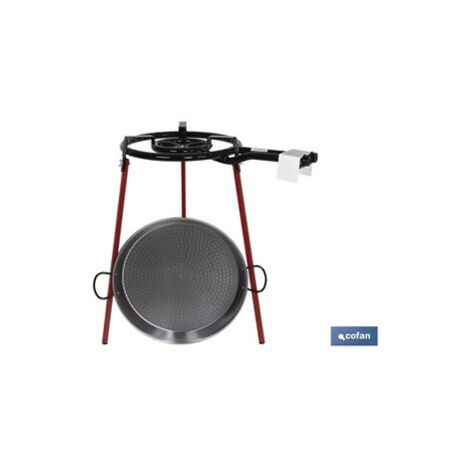 Kit paellera 46cm+quemador 40cm+ patas