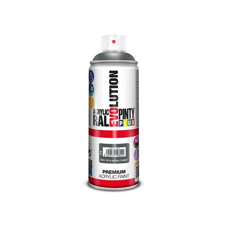 Peinture en aérosol PintyPlus Evolution 520cc RAL 7012 Gris Basalte