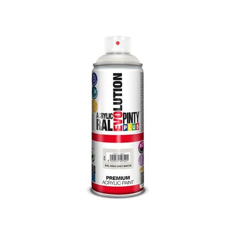 Peinture en aérosol Premium PintyPlus Evolution RAL 9002 Blanc grisâtre mat 520cc
