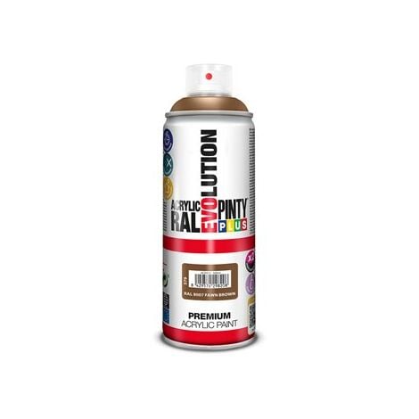 PintyPlus Evolution Peinture en spray 520 cc RAL 8007 Marron fauve