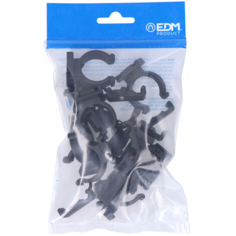 Paquet de 10 pinces m-25 en nylon noir pour électroérosion ferroplastique (1/2)