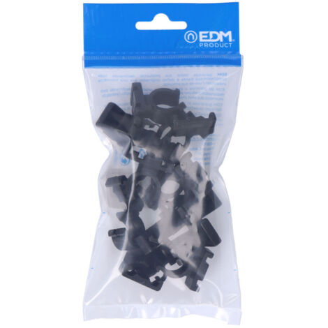 Paquet de 10 pinces m-16 en nylon noir pour électroérosion ferroplastique (1/2)