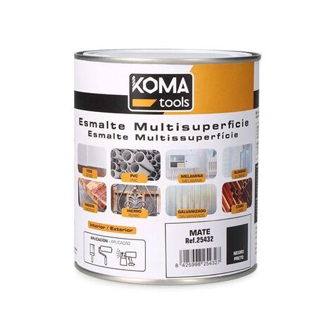 Koma Tools Vernis multi-surfaces noir mat 750 ml