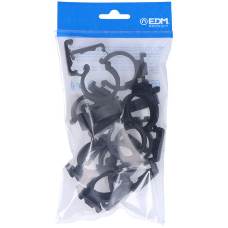 Paquet de 10 pinces m-32 en nylon noir pour électroérosion ferroplastique (1/2)