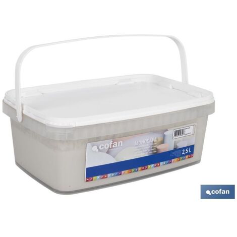 Peinture plastique monocouche gris tendre 2,5 L (1/4)