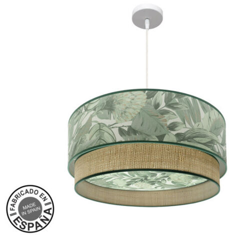 Suspension Congo 60d 3xe27 Blanc/vert-naturel (1/3)