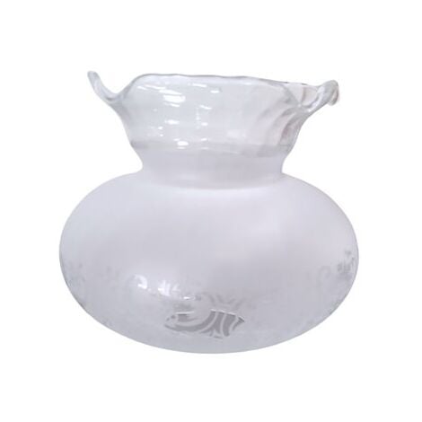 Tulipe en verre Córdoba transparent 16x15cm ouverture 5cm