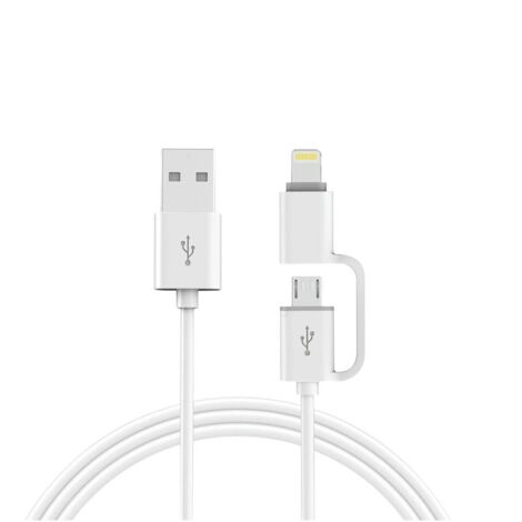 Câble chargeur ONLEX iPhone + Android 2A 1 mètre