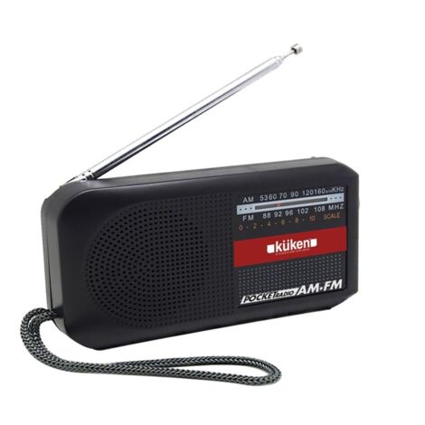 Radio Portable AM/FM Sur Piles - Design Rétro, Compacte (13x7.8 Cm), Idéale Pour Maison, Camping Et Voyage - 7