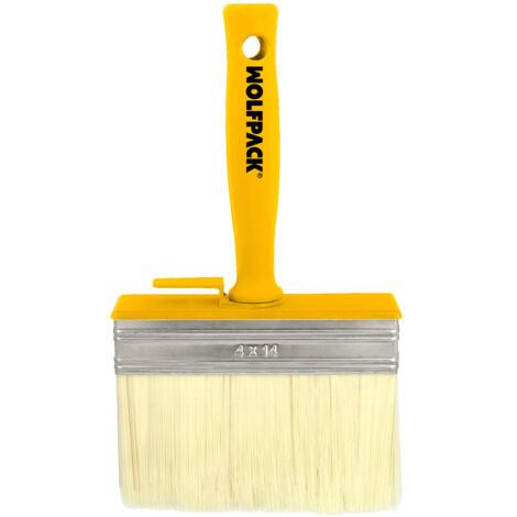 Brosse professionnelle pour plafond 140x40 mm. Truie blanche. Poignée ergonomique, avec crochet. Pinceau, pinceau de peintre pro (1/5)