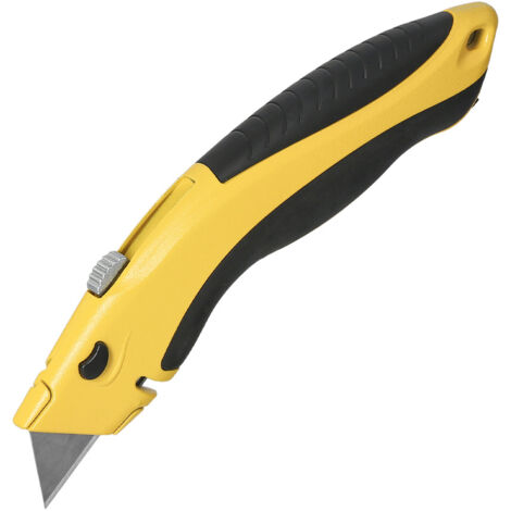 Couteau à lame rétractable de 20 mm. Changement rapide de la lame Boîtier en aluminium Poignée caoutchoutée. Usage Professionnel (1/5)