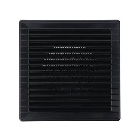 EDM – Grille aération VMC carrée encastrable Ø10cm – Moustiquaire intégrée – ABS gris anthracite 17x17cm – Installation simple et discrète (1/3)