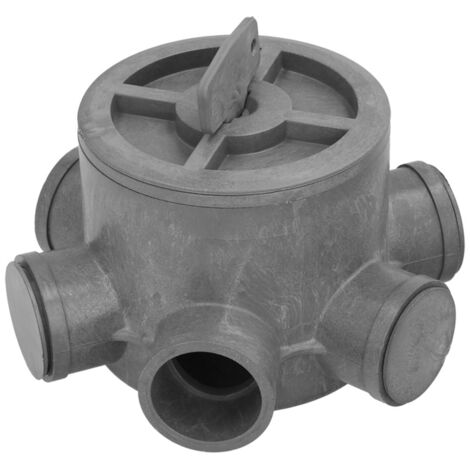 Bonde Évacuation WC 90/110 Mm Saneaplast – Sortie Double PVC Gris, Robuste Et Fiable
