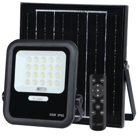 Miloha Projecteur solaire LED 3W 6500K IP65 Noir (1/2)