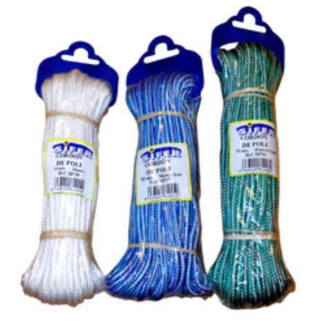 Corde Polypropylène 8 Mm X 20 M Marron/Jaune – Charge 700 Kg, Multifonction Pour Amarrage, Jardin, Camping