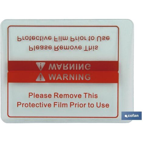 Protecteur d'écran transparent pour masque de soudage automatique 110x90x2mm en verre
