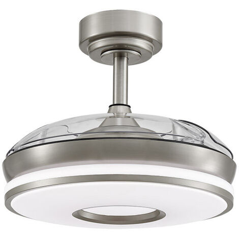 Ventilatore A Soffitto Dani DC 48W Con Luci LED 4800lm, 3 Pale In Pelle, Telecomando, 6 Velocità, 3000-6000K
