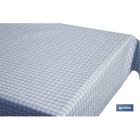 Nappe de table cm140x140 Vichy blu - Tognana