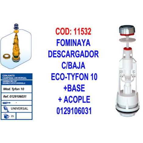 Fominaya CLON10 - Mécanisme De Chasse D'eau Universel Avec Débit Réglable, Facile à Monter !