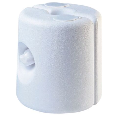 EDA – Support de tente remplissable Ø24cm réglable sur tubes Ø20-32mm – Capacité 8 litres – PVC blanc pour stabilité extérieure