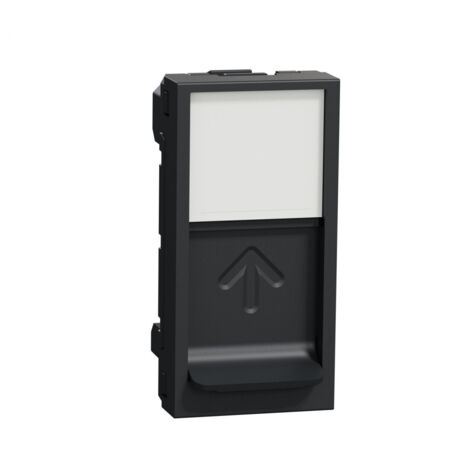 Couvercle RJ45 1 module Keystone anthracite SCHNEIDER NU946054 (1/4)