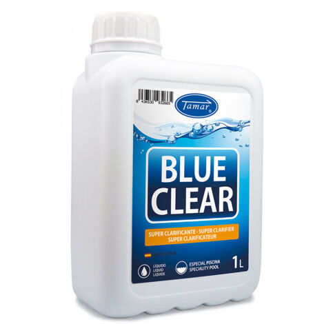 Kit de traitement de piscine bleu clair super clarifiant 1L – Élimine particules et phosphates – 81714 – Tamar