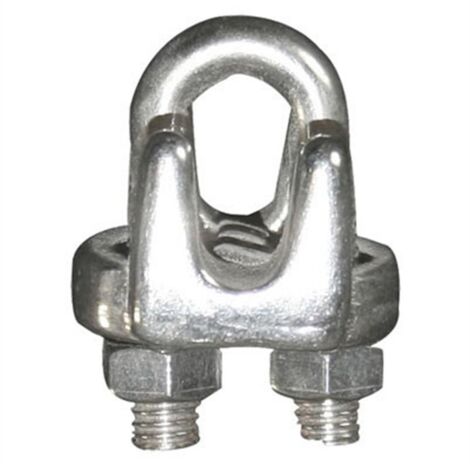 Colliers De Serrage M6 Pour Câble Métallique 8mm - Lot De 10 - Acier Galvanisé - DIN 741 - Fixation En U