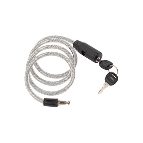 Câble Antivol Vélo à Spirale 14mm X 80cm - Pour Vélo, VAE, Scooter, Moto - Sécurité Renforcée