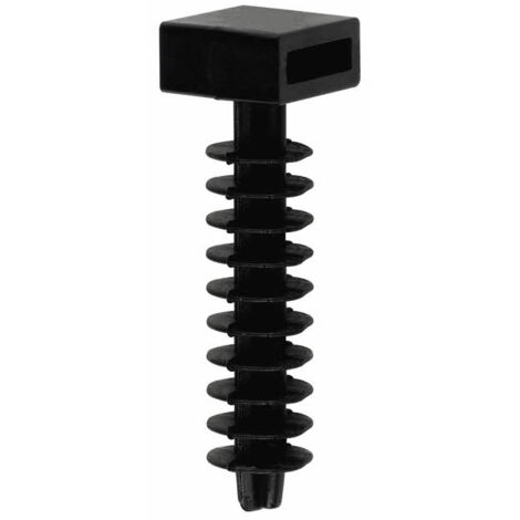 Index – Sachet de 100 bouchons à bride noirs 8mm – Fixations pour béton armé – Installation rapide et stable – Modèle TACOBRINE8