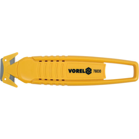 Coupe-ceinture de sécurité pour cerclages et boîtes en plastique 150x38mm 76030 vorel (1/4)