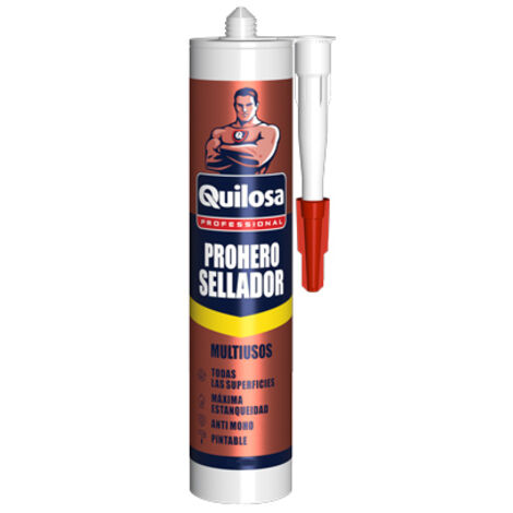Cartouche de mastic blanc professionnel 280 ml prohero quilosa (1/2)