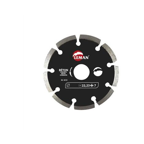 Disque diamanté général 115mm segmenté 66115 leman