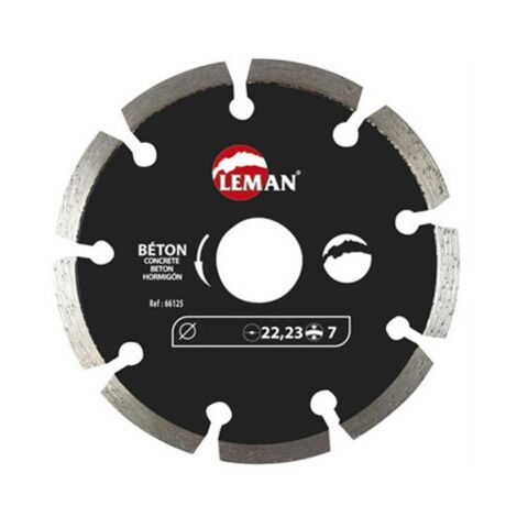 Disque diamanté général 115mm segmenté 66115 leman