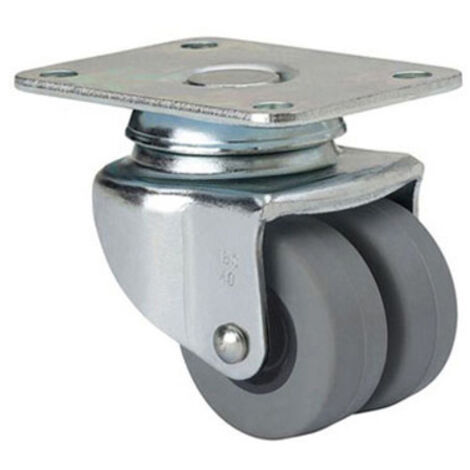 Roue double 40mm tôle galvanisée 3.0012 (1/2)