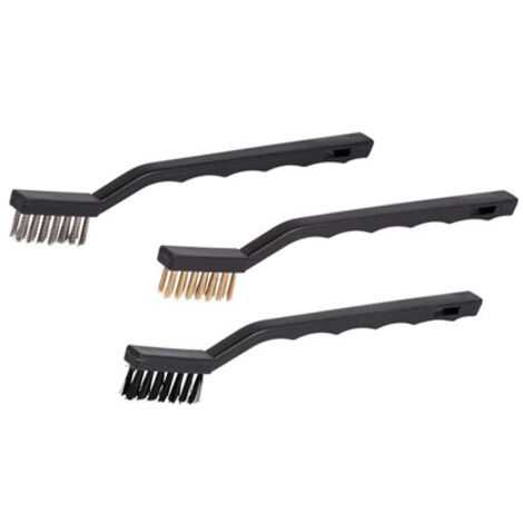 Lot de 3 brosses en acier inoxydable, cuivre et nylon krt561102 kreator (1/2)