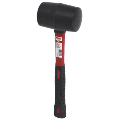 Maillet en caoutchouc noir avec manche en fibre 700gr 904102 kreator (1/2)
