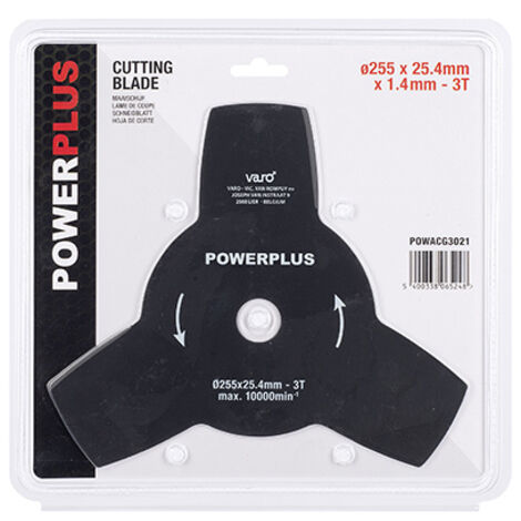 Disque de coupe pour débroussailleuse à essence 255x25,4x1,4mm powacg3021 (1/2)