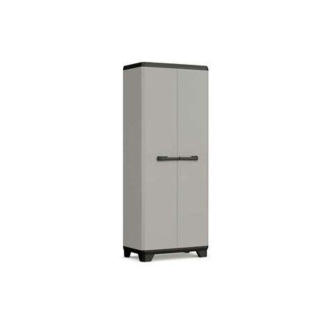 Keter – Armoire de jardin 3 étagères 173x68x39cm – Noir – Matériaux durables pour intérieur et extérieur – Design linéaire moderne